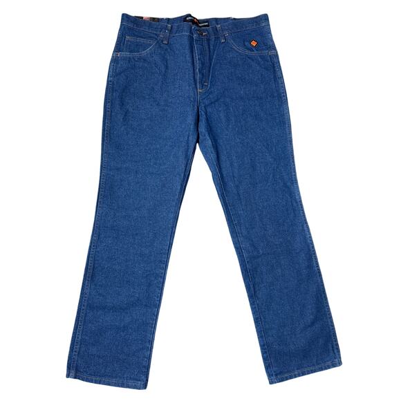 Wrangler Cat 2  2112 FR 36 Slim Fit Jeans Men's Size 38X32 Straight blue - Picture 1 of 12